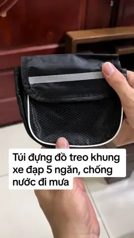 Túi đựng đồ xe đạp 5 ngăn, chống nước đi mưa. #tuidungdoxedap #tuixedap #tuixedapthethao #tuixedapchongnuoc 