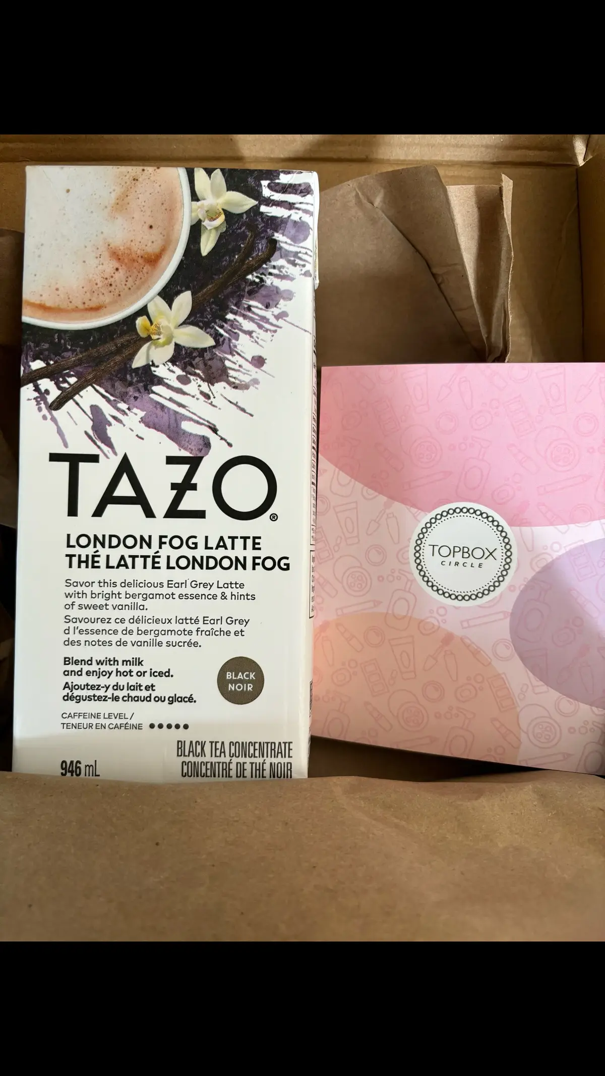 Thank you so much @hellotazotea @Topbox 🎁  Earl Grey Latte with bright bergamot essence & hints of sweet vanilla. You can drink it either hot or cold, I tried cold its so delicious, flavour and packaging I love it 💜   I received this product for free from topbox marketing for testing and review purposes.    #tazolondonfoglatte #topbox #trywithtopbox #gifted 