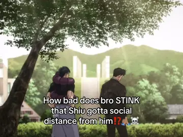 Mamaguro prolly died bc he smelled of a horse bouncing ass #toji #tojifushiguro #shiu #jjk #jujutsukaisen #jjkseason2 #fyp #xybca #viral 