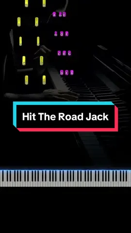 Hit The Road Jack #fyp #piano #tutorial #satisfying 