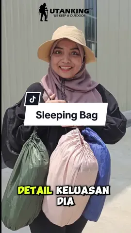 Sleeping Bag : Harga promosi masih berlangsung 🔥 Dapat sleeping bag dari utanking sekarang dengan 4pilihan warna tau #utanking #official #camping #sleepingbag #campingbed 