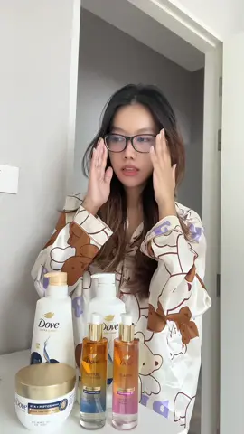 ฟื้นฟูผมเสียกันค่า 👀💖🎀 #โดฟคืนชีพผมสวย #dovethailand #tiktoklooks 