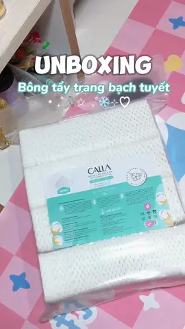 Bông tẩy trang Calla siu mê lunn quá tr quà 🌟❄️🧸 #unboxing #unbox #bongtaytrang #calla #bongtaytrangbachtuyet #bongtaytrangcalla #xuhuong #fyp 