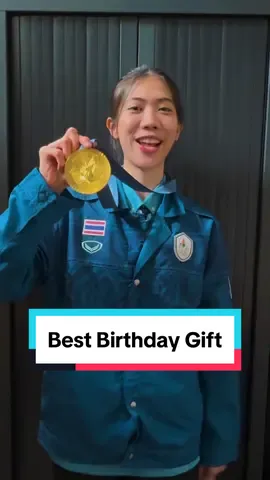 When your birthday gift to yourself is an Olympic gold medal!🥇🎁 @Panipak Wongpattanakit  #WorldTaekwondo #Taekwondo #Paris2024 