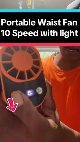 Portable Waist Fan 10 Speed with light #iBeMeUBeU #fypage #tiktokshop #tiktokdeals #treasurefinding #TikTokShopBackToSchool #TikTokShopSummerSale #summerfan #portablefan 