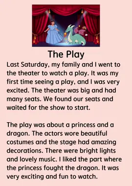 The Play #play #theater #fory #fyp #foryourpage #stageshow #dramanight #english #englishlesson #LearnOnTikTok #englishstory #learnenglish #englishteacher #dailyenglish 