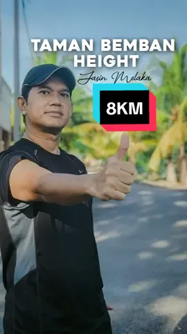 RUN TMN BEMBAN HEIGHT,JASIN MELAKA Distance : 8KM Duration : 1 Hour 5 Minutes Steps :10,970 Steps Calories Burn :822 Kcal #fyp #Running #run #run8km #8km #bemban #jasin #melaka #bembanheight #workout #outdoorrun 