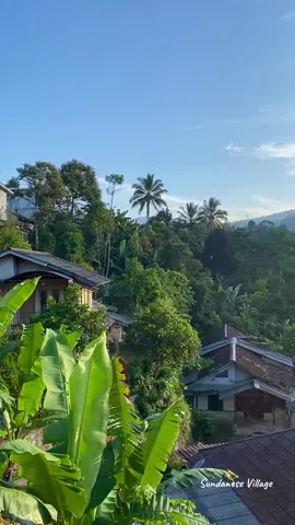 Pagi yang cerah di pedesaan lereng gunung #pedesaan #gunung #lemburkuring #pemandangan #lagusunda 