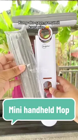 Perfect sa mga naka sliding window or sliding door dyan, pwede rin sa lamesa, lababo at salamin. #minimop #handheldmop #mop #trendingmopcleaning #homeessentials #minihandheldmop #tiktokfinds #fyp 