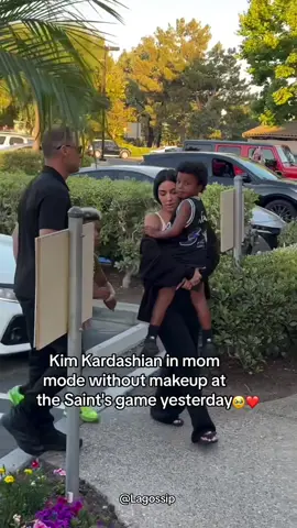 She is such a great Mom🥹Kim Kardashian at saint basketball game yesterday #kimkardashian #paparazzi #foryou  Cr:👇 @Lagossip @blueloveimages