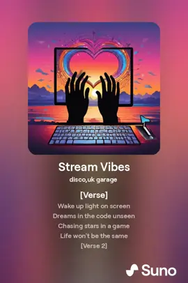Stream Vibes #MusicByAI #AIMusicCreation #foryou #foryoupage #AIGeneratedMusic #MusicByAI #AIMusicCreation #AIGeneratedMusic #AIMusicProduction #ElectronicMusic #FutureMusic #MusicTech #InnovativeSound #DigitalMusic #TechnoBeats #MusicOfTheFuture #AIAudio #MachineLearningMusic #AIMusician #AIMusicArtist #AICompositions #AITracks #ViralMusic #TrendingMusic #MusicInnovation#MusicTechnology #MusicRevolution #NextGenMusic #FutureHits #AIBeats #AIProducer #Synthwave #AIArtist #Music2024 #DigitalBeats #CreativeAI #AIInnovation #ElectronicBeats #MusicDiscovery #NewArtist #InnovativeBeats #AIinMusic