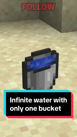 WEIRD water physics in minecraft!  How many water buckets do you need to get infinite water?  Well you probably think its two but theres actually a few ways to use ONE water bucket to make an infinite water source!  #Minecraft #minecraftbedrock #minecraftbedrockedition #mc #mcbedrock #mcbedrockedition #bedrock #bedrockedition #minecraftjava #minecraftjavaedition #mcjava #mcjavaedition #java #javaedition #minecrafttip #minecrafttips #minecrafttipsandtricks #minecrafttipsntricks #LifeHack #lifehacks #minecraftlifehack #minecraftlifehacks 