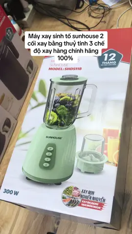 Máy xay sinh tố sunhouse SHD5118 cối xay bằng thuỷ tinh 3 tốc độ xay tự động chống cháy bảo hành 12 tháng hàng chính hãng #xuhuong #mayxaysinhtosunhouse #mayxaysinhtocoitiytinh #maysinhyraicay #mayxayhoaqua 