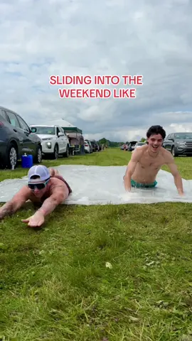 HERE WE GO 🛝 #bootsandhearts #musicfestival #countrymusic #camping #slipnslide 
