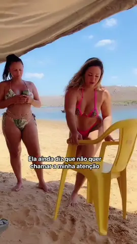 a loira e a morena na praia #loira #praia #morena #gatagostosa👌 