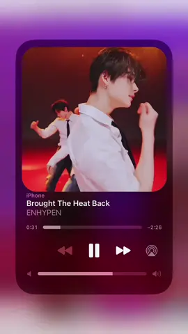 ⋆.˚✮🎧✮˚.⋆ brought the heat back  #enhypen #stream #streambroughtheheatback #jungwon #sunoo #sunghoon #ni_ki #jake #jay #heeseung #broughttheheatback #enha #spotify #listennow 
