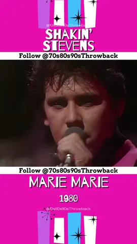 Stevens released his cover of the song in July 1980 as the third single from his album Marie, Marie (later re-released as This Ole House). The single peaked at number 19 on the UK Singles Chart, becoming Stevens' first Top-20 UK hit. Despite being released in July, the single did not enter the UK Singles Chart until the second week of August, staying in the chart for ten weeks #ShakinStevens #MarieMarie #80sMusic #throwbacksongs #GenX #TOTP #topofthepops #1980s #80snostalgia #music #80sKids #RocknRoll 