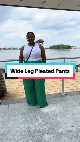 These pants are amazing! I need other colors! #widelegpants #widelegpleatedpants #pleatedpants #womenspants #womensfashion #plussizefashion #plussizetiktok 