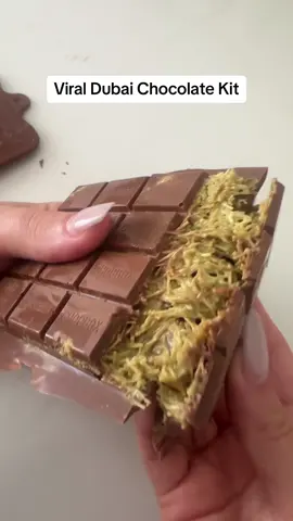 The best chocolate I’ve ever tried! #dubaichocolate #chocolate 