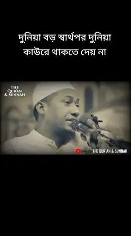 দুনিয়া বড় স্বার্থপর দুনিয়া কাউরে থাকতে দেয় না মুফতী আনিসুর রহমান আশরাফী। 