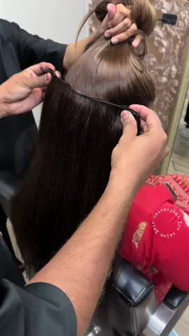 Leo salon. Clip on hair extensions 32 inches. #leosalon #hairextensions #longhair 