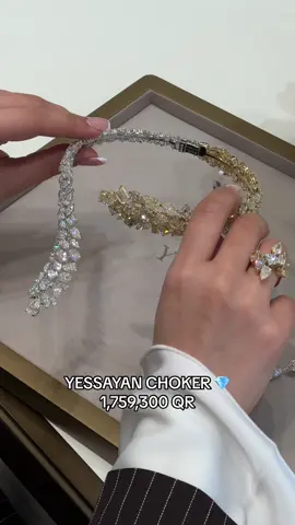 Yessayan Fancy Diamond Chocker 💎✨ #jewelry #diamonds #fyp 