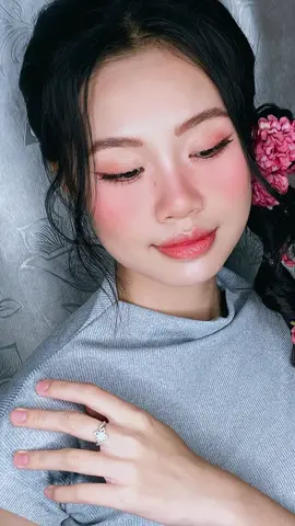 Tone cam đào thật ngọt ngào♥️🍒🍒#xuhuong #makeupartist #makeupQuanPhan #makeupBĐ 