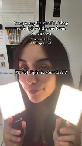 What selfie light(s) do you use?? I love my Newmowa one but this Tiktok shop is a close second✋🏻#selfielight #portableselfielight #portablelight #contentcreatormusthaves 