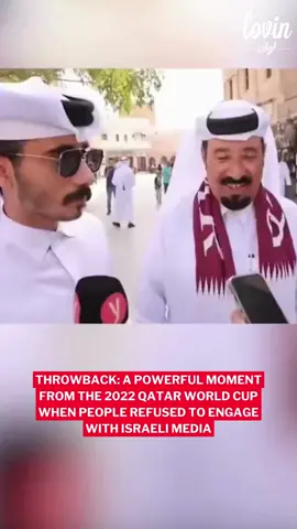 Now that the 2024 Olympics are almost over, an oldie but a goodie is sweeping the internet again: Fans during the Qatar 2022 World Cup rejecting Israelis and standing in solidarity with Palestine! 🇶🇦✊ via: @censoredmen #lovin #lovinqatar #lovindoha #lovinpalestine #qatar #doha