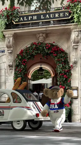 Our beloved #PoloBear bids au revoir to the #ParisOlympics. The countdown to #LA28 starts now.  #RalphLauren #PoloRalphLauren #RLxTeamUSA #TeamUSA #Paris2024