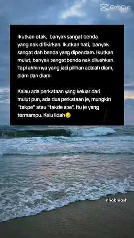 dalam kesusahan dan meluahkan masalah, tak nak menyusahkan orang