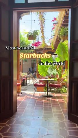 Visit the most beautiful Starbucks in the world before they close ☕️ #travel #starbucks #antiguaguatemala #cancelled #coffeelover #barista 