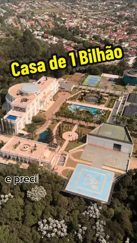 Casa avaliada em 1 Bilhão de reais  A maior mansão do Brasil com mais de 17.800 m2 em Alphaville SP.  #maiorcasadobrasil #altopadrao #luxo #alphaville #mansao 