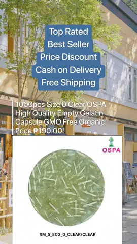 1000pcs Size 0 Clear OSPA High Quality Empty Gelatin Capsule GMO Free Organic Healthcare Bathroom Price dropped to just ₱190.00! #emptycapsule #gelatin #organic #affiliate #affilitemarketing 