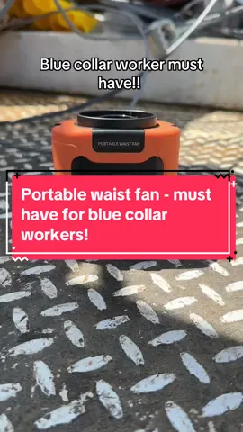 This portable waist fan is a must have if you work outside! My husband loves his and uses it every day! #portablewaistfan #portablefan #fan #bluecollarhusband #bluecollarworker #tiktokshopbacktoschool #tiktokshopblackfriday 
