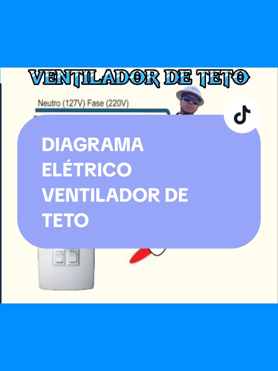 DIAGRAMA DE LIGAÇÃO DE VENTILADOR DE TETO  #ventiladordeteto  #diagramaeletrico  #ELETRICISTA  #eletricaresidencial 
