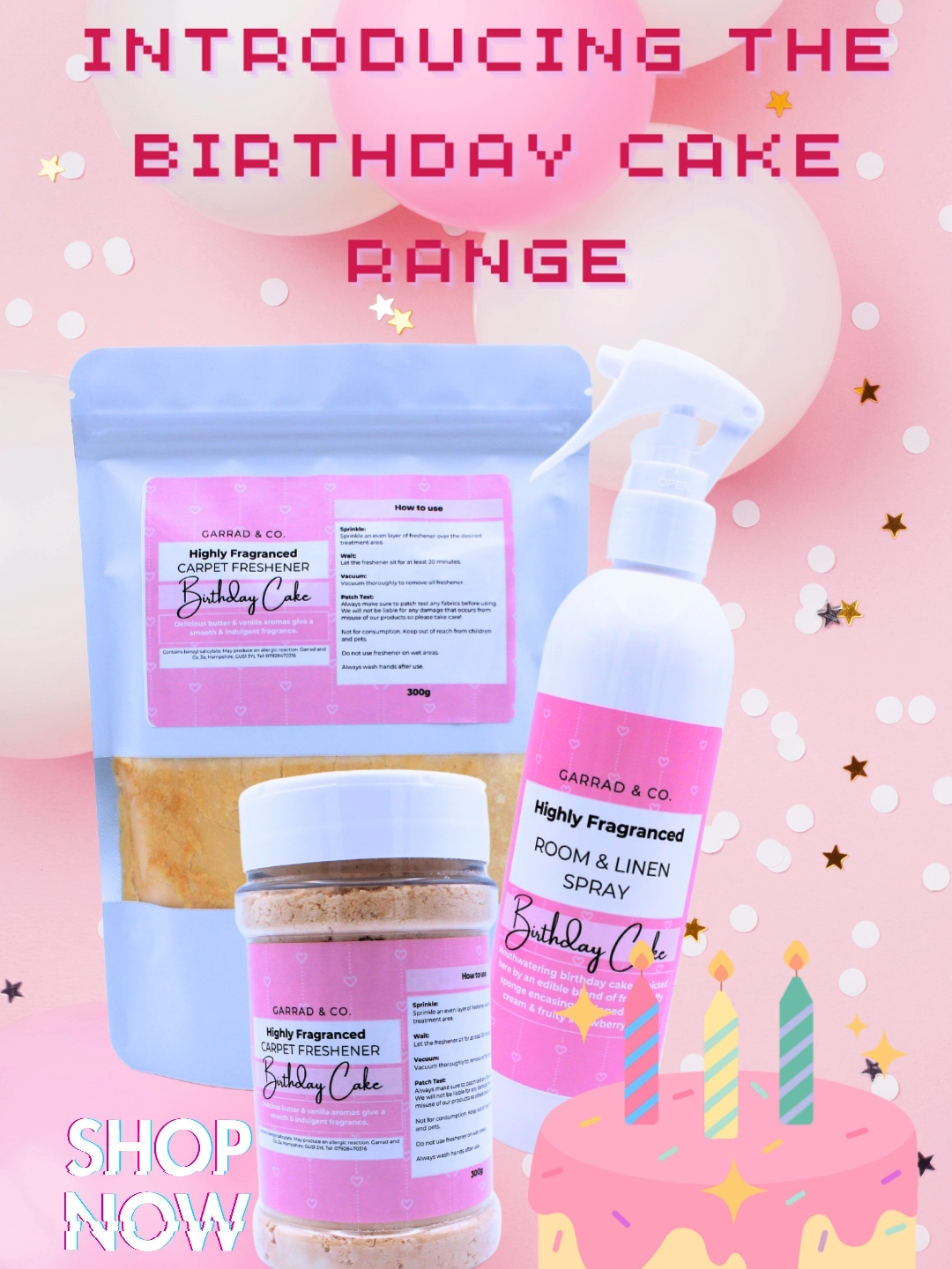 A mouthwatering scent of vanilla sponge, strawberry jam and buttercream🍰 #homefragrance #homefragranceuk #birthdaycake #sweetscents #carpetfreshener #roomspray #cleanhome #cleaninghacks #cleantok #tiktokmademebuyit #carpetcleaning