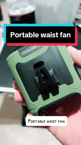 Portable waist fan #portablewaistfan #portablefan #fan #waistfan #camping #bluecollar #bluecollarboys  #TikTokMadeMeBuylt #tiktokshopbacktoschool #ttsacl #foryou #foryoupage #fypシ゚viral 