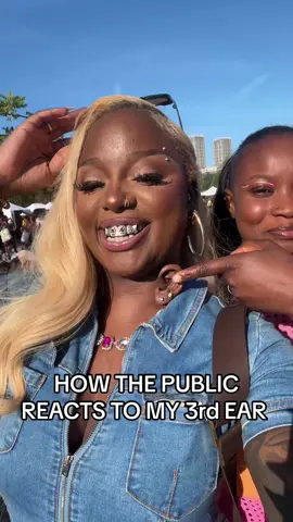 Replying to @Natalie how the public react to my 3rd ear (pls always ask for permission before you touch) loved meeting so many of you today 🥰🥰🥰 #BlackPride #reaction #public #funny #fyp #foryou #foryoupage #fyppppppppppppppppppppppp 