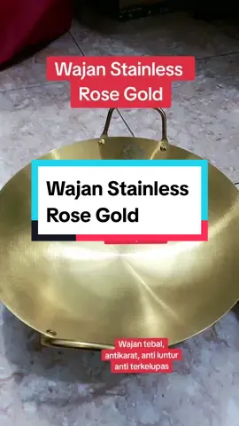 Wajan Stainless  Rose Gold #wajan #wajanstainless  #rosegold  #cod  #wajangold  #rekomendasi 