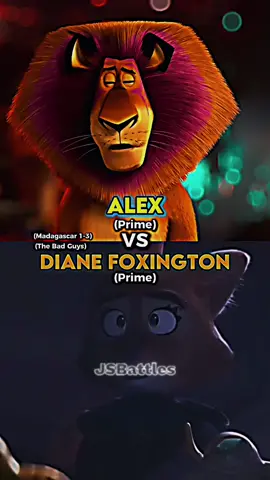 Alex vs Diane Foxington #alexthelion #madagascar #madagascar1 #madagascar2 #madagascar3 #dreamworks #dreamworksanimation #thebadguys #dianefoxington #thecrimsonpaw #edits #fy #fypage #battles #jsbattles 