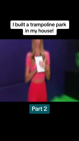 Part 2 | I built a trampoline park in my house! #built #trampoline #park #myhouse 