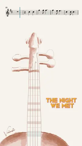 How to play The Night We Met; Lord Huron, on a violin ? (13 reasons why) Enjoy! #violin #thenightwemet #sheetmusic #tutorial 