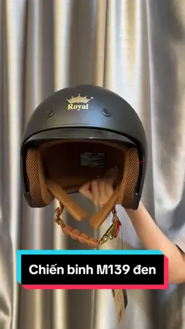 Chiến binh M139 đen nhà Đảo Nón lên sàn.  #shoppertainmentrace #royalhelmet #vivuduongpho #royal #daonon #m139royal #xuhuong 