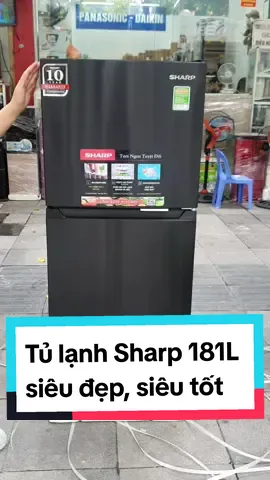 Tủ lạnh sharp 181L màu đen sang trọng, giá cũng cực đẹp #dienlanhmaiphuong #dienlanh #tulanh200l #tulanhgiare #tulanh #tulanhsharp #tulanh180L #tulanh2canh 