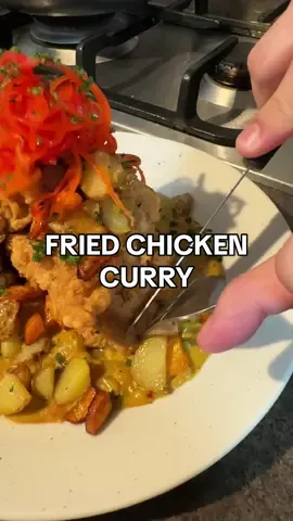 Fried Chicken Curry #chefmarky #gripostock #recipes #curry #chickencurry #chickenrecipes #friedchicken 