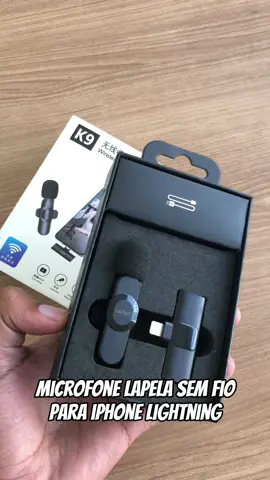 Microfone lapela sem fio , deixe seus vídeos com a qualidade de áudio ideal #microfone #lapela #produto 