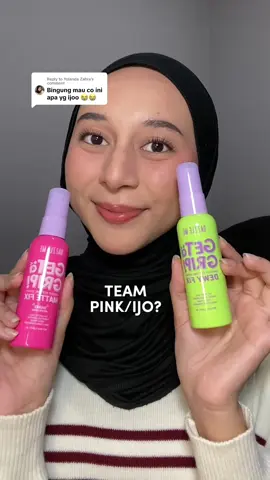 Replying to @Yolanda Zahra setting spray dazzle me dua duanya baguss tinggal disesuain aja sama jenis kulit < 3 #settingspray #makeup 