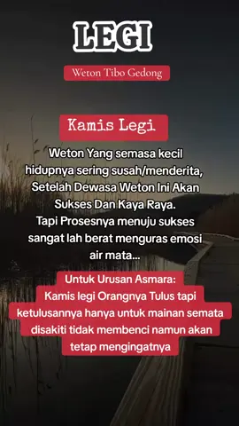 Kamis Legi Usaha,Doa,Tunggu Kaya😁#Kamislegi #Legi #wetonlegi #wetonjowo #wetonjawa #wetonjowokeras #primbonjawa #viraltiktok #fyp 