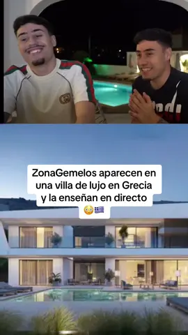La villa de lujo en Grecia de ZonaGemelos 😳🇬🇷#villa #directo #zonagemelos #lujo 